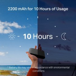 Mercusys Router Mt110, 4G Lte, Wifi 150 Mbps, 2200Mah, Ver. 1.0