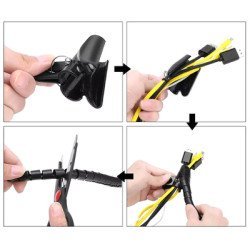 Δεματικό Καλωδίων Ag873, Πλαστικό, Φ 20Mm, 2M, Μαύρο