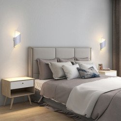 Powertech Led Φωτιστικό Τοίχου Hll-0162, 10W, 4000K, 800Lm, Ip65, Λευκό