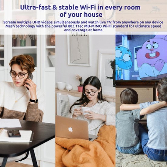 Strong Wifi Mesh Home Kit Atria 1200 V2, 1200Mbps Dual Band, 3Τμχ