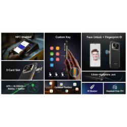 Ulefone Smartphone Armor 25T Pro, 6.78", 6/256Gb, 5G, Ip68/Ip69K, Μαύρο Ulefone Smartphone Armor 25T Pro, 6.78", 6/256Gb, 5G, Ip68/Ip69K, Μαύρο