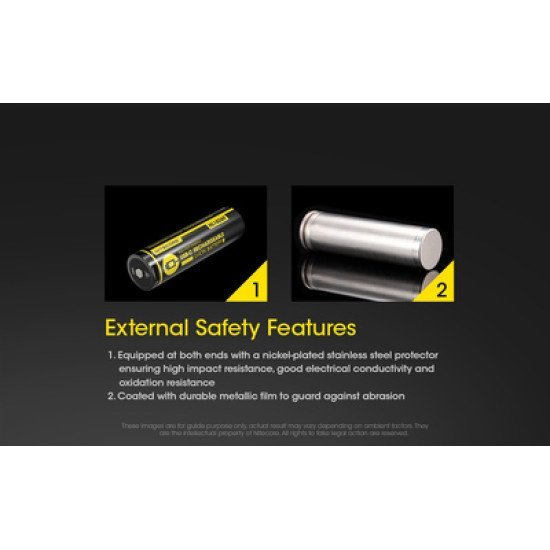 Nitecore Επαναφορτιζόμενη Μπαταρία Τύπου 18650 Nl1826R, 2600Mah, Usb-C