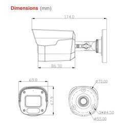Longse Υβριδική Κάμερα Bpscthc200Fpe, 2.8Mm, 5Mp, Aoc, Ip66, Ir Έως 25M