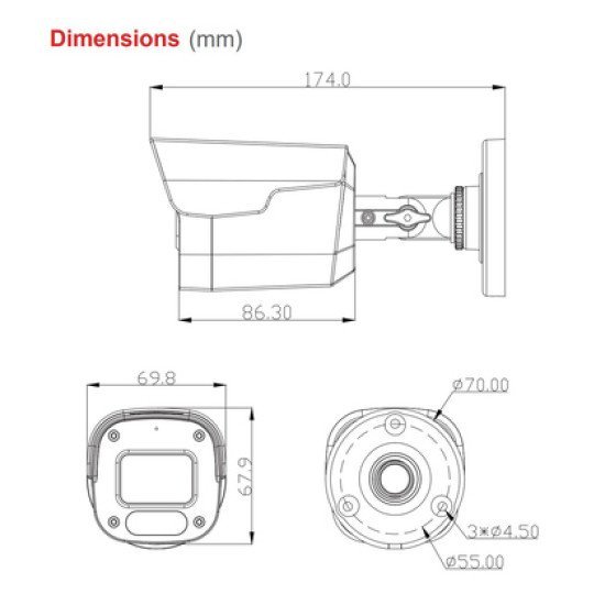 Longse Υβριδική Κάμερα Bpscthc200Fpe, 2.8Mm, 5Mp, Aoc, Ip66, Ir Έως 25M
