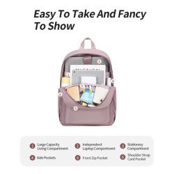 Chantria Γυναικεία Τσάντα Πλάτης Cb00649 Με Θήκη Laptop 14", 14.3L, Χακί