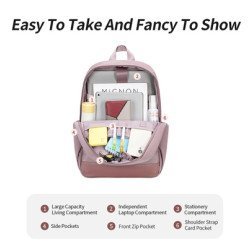 Chantria Γυναικεία Τσάντα Πλάτης Cb00648 Με Θήκη Laptop 14", 14.3L, Χακί