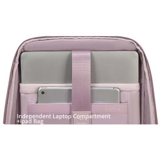 Chantria Γυναικεία Τσάντα Πλάτης Cb00639 Με Θήκη Laptop 14", 12.5L, Μωβ Chantria Γυναικεία Τσάντα Πλάτης Cb00639 Με Θήκη Laptop 14", 12.5L, Μωβ