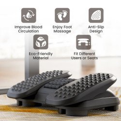 Brateck Υποπόδιο Γραφείου Fr16-01 Με Πεντάλ Εκγύμνασης Ποδιών, Μαύρο Brateck Υποπόδιο Γραφείου Fr16-01 Με Πεντάλ Εκγύμνασης Ποδιών, Μαύρο