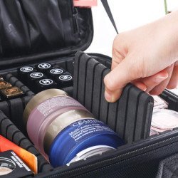 Τσάντα Καλλυντικών Ag905, 25.5X22.5X9.3Cm, Μαύρη Τσάντα Καλλυντικών Ag905, 25.5X22.5X9.3Cm, Μαύρη