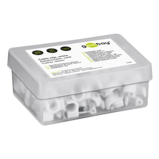 Goobay Ρόκα Στήριξης Καλωδίων 17078, 6Mm, Λευκό, 100Τμχ Goobay Ρόκα Στήριξης Καλωδίων 17078, 6Mm, Λευκό, 100Τμχ