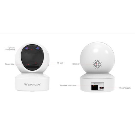 Vstarcam Smart Κάμερα Cs49D, 3Mp, Dual Lens, Wifi, Ptz, Sd Vstarcam Smart Κάμερα Cs49D, 3Mp, Dual Lens, Wifi, Ptz, Sd