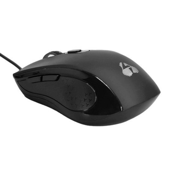 Powertech Ενσύρματο Ποντίκι Pt-1290, Οπτικό, Έως 1600Dpi, Μαύρο