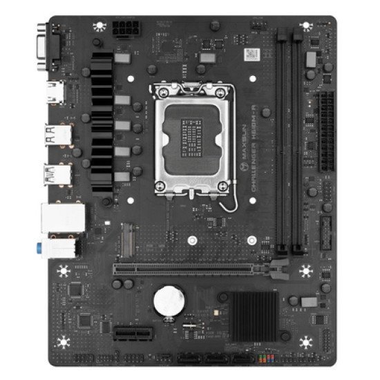 Maxsun Μητρική Challenger H610M-R V2, 2X Ddr4, S1700, Usb 3.2, 1G Lan, M-Atx Maxsun Μητρική Challenger H610M-R V2, 2X Ddr4, S1700, Usb 3.2, 1G Lan, M-Atx