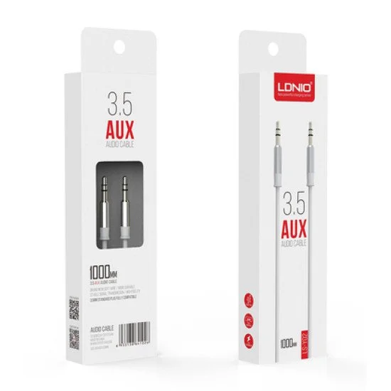 Ldnio Καλώδιο Ήχου 3.5Mm Ls-Y02, Aux, 1M, Λευκό Ldnio Καλώδιο Ήχου 3.5Mm Ls-Y02, Aux, 1M, Λευκό