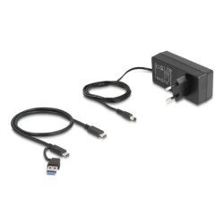 Delock Usb Hub 64248 Με Διακόπτες, 5X Θυρών, 5Gbps, Usb/Usb-C Σύνδεση, Γκρι