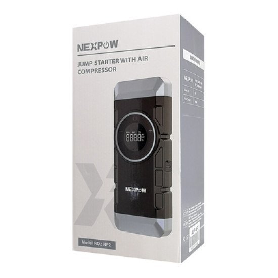 Nexpow Εκκινητής Μπαταρίας & Συμπιεστής Αέρος Np2, 12V/3000A, 150Psi, 12000Mah Nexpow Εκκινητής Μπαταρίας & Συμπιεστής Αέρος Np2, 12V/3000A, 150Psi, 12000Mah
