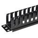 Powertech Cable Management Netw-0029 Για Rack 19"/1U, Πλαστικό, Μαύρο