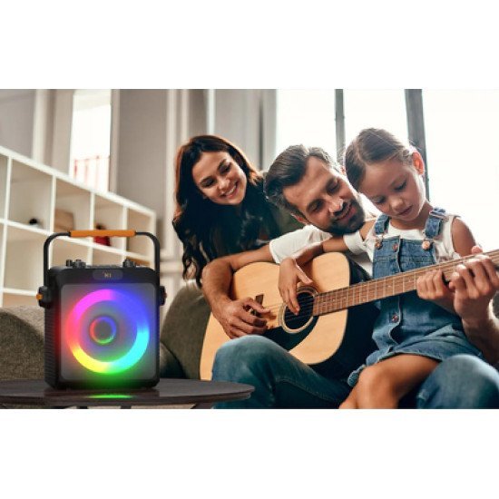 Jyx Φορητό Ηχείο T19-T Με 2X Μικρόφωνα, 18W, 3000Mah, Led, Μαύρο Jyx Φορητό Ηχείο T19-T Με 2X Μικρόφωνα, 18W, 3000Mah, Led, Μαύρο