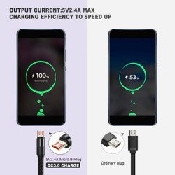 Cabletime Καλώδιο Micro Usb Σε Usb Ct-P05, 12W, 480Mbps, 1M, Μαύρο