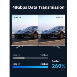 Cabletime Καλώδιο Hdmi 2.1 Ct-Hm8K Με Ethernet, 8K/60Hz, 48 Gbps, 3M, Μαύρο