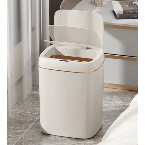 Home Use Κάδος Απορριμμάτων Huh-0188, Αυτόματο Άνοιγμα, 13Lt, Λευκός