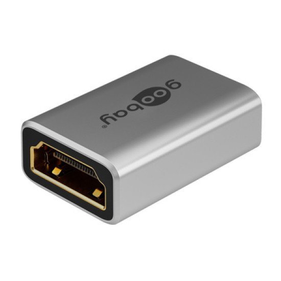 Goobay Αντάπτορας Hdmi 72008, Ethernet, 8K/60Hz, 4K/120Hz, 48 Gbps, Γκρι Goobay Αντάπτορας Hdmi 72008, Ethernet, 8K/60Hz, 4K/120Hz, 48 Gbps, Γκρι