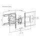 Powertech Επιτοίχια Βάση Pt-1280 Για Τηλεόραση 43-100", Full Motion, 60Kg Powertech Επιτοίχια Βάση Pt-1280 Για Τηλεόραση 43-100", Full Motion, 60Kg