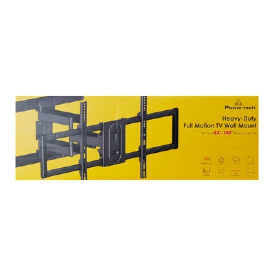 Powertech Επιτοίχια Βάση Pt-1280 Για Τηλεόραση 43-100", Full Motion, 60Kg Powertech Επιτοίχια Βάση Pt-1280 Για Τηλεόραση 43-100", Full Motion, 60Kg