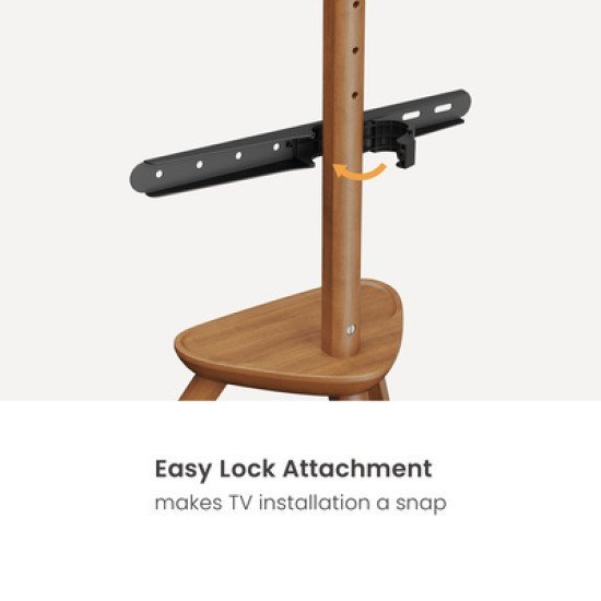 Brateck Βάση Δαπέδου Fs35-44F-02 Για Τηλεόραση 45-65" Έως 40Kg, Με Ράφι Brateck Βάση Δαπέδου Fs35-44F-02 Για Τηλεόραση 45-65" Έως 40Kg, Με Ράφι