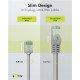 Goobay Καλώδιο Δικτύου 74347, Cat 8.1 U/Ftp, Slim, Copper, 40Gbps, 2M, Γκρι Goobay Καλώδιο Δικτύου 74347, Cat 8.1 U/Ftp, Slim, Copper, 40Gbps, 2M, Γκρι