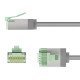 Goobay Καλώδιο Δικτύου 74348, Cat 8.1 U/Ftp, Slim, Copper, 40Gbps, 3M, Γκρι Goobay Καλώδιο Δικτύου 74348, Cat 8.1 U/Ftp, Slim, Copper, 40Gbps, 3M, Γκρι