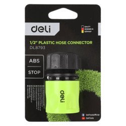 Deli Ταχυσύνδεσμος Για Λάστιχο Dl8793, 1/2", Πράσινος Deli Ταχυσύνδεσμος Για Λάστιχο Dl8793, 1/2", Πράσινος