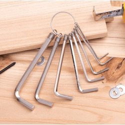 Deli Σετ Κλειδιά Allen Dl3080 Σε Σχήμα L, Με Κρίκο Κλειδιών, 8Τμχ Deli Σετ Κλειδιά Allen Dl3080 Σε Σχήμα L, Με Κρίκο Κλειδιών, 8Τμχ