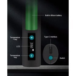 Quick Ασύρματο Κολλητήρι Ts1 Με Οθόνη, Επαναφορτιζόμενο, 10W, 100~420 °C Quick Ασύρματο Κολλητήρι Ts1 Με Οθόνη, Επαναφορτιζόμενο, 10W, 100~420 °C