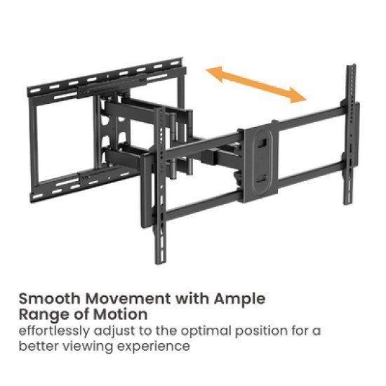 Brateck Επιτοίχια Βάση Lpa80-486A Για Τηλεόραση 43-100" Έως 80Kg, Full Motion