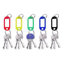 Μπρελόκ Κλειδιών Με Ετικέτα Ag739, Διάφορα Χρώματα, 100Τμχ