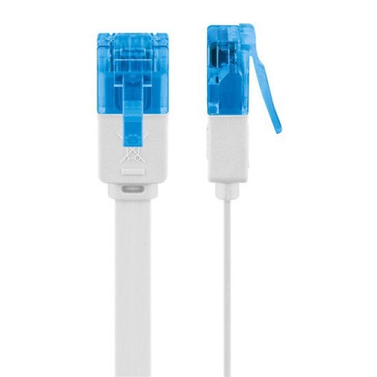 Goobay Καλώδιο Δικτύου 96391, Cat 6A U/Utp, Flat, 500Mhz, Copper, 20M, Λευκό Goobay Καλώδιο Δικτύου 96391, Cat 6A U/Utp, Flat, 500Mhz, Copper, 20M, Λευκό