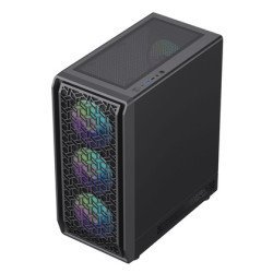 Powertech Gaming Pc Case Pt-1309, Tempered Glass, 4X Argb Fan, Atx, 340X200X436Mm, Μαύρο Powertech Gaming Pc Case Pt-1309, Tempered Glass, 4X Argb Fan, Atx, 340X200X436Mm, Μαύρο