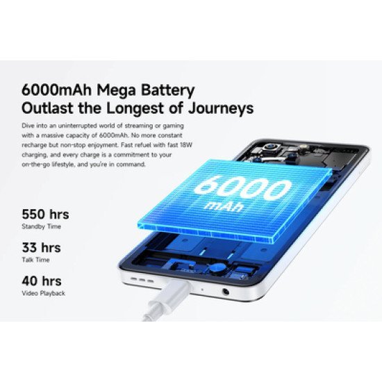 Ulefone Smartphone Note 20 Pro, 6.75", 4/256Gb, 6000Mah, Μαύρο