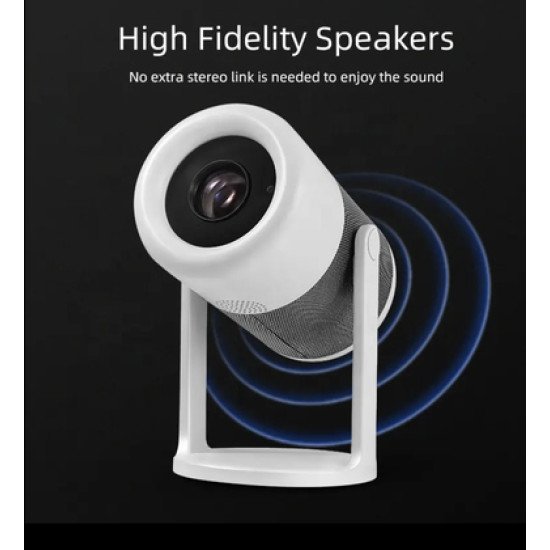 Powertech Smart Βιντεοπροβολέας Pt-1305, 1080P, Wifi, Android, 170 Ansi Lumens, Λευκός Powertech Smart Βιντεοπροβολέας Pt-1305, 1080P, Wifi, Android, 170 Ansi Lumens, Λευκός