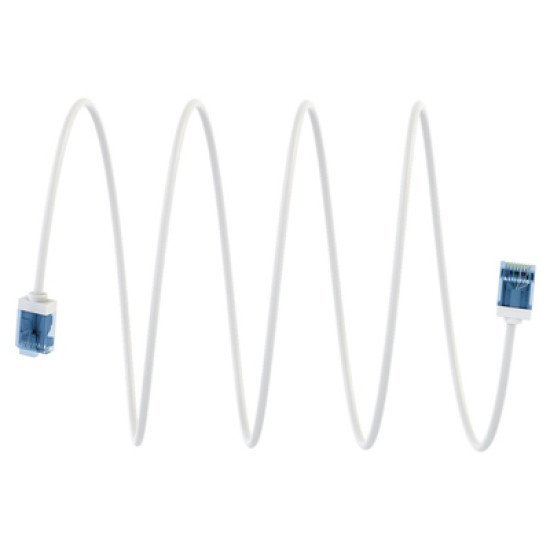 Goobay Καλώδιο Δικτύου 74286, Cat 6A U/Utp, Slim, Copper, 500Mhz, 1M, Λευκό Goobay Καλώδιο Δικτύου 74286, Cat 6A U/Utp, Slim, Copper, 500Mhz, 1M, Λευκό