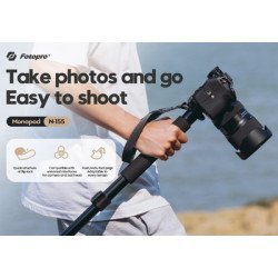 Fotopro Μονόποδο Φωτογράφισης N-155, Πτυσσόμενο Έως 155Cm, Έως 2Kg, Μαύρο Fotopro Μονόποδο Φωτογράφισης N-155, Πτυσσόμενο Έως 155Cm, Έως 2Kg, Μαύρο