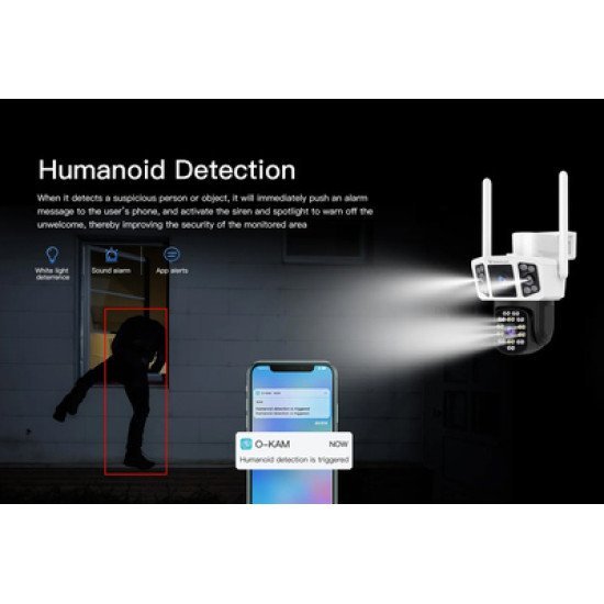 Vstarcam Smart Κάμερα Cs667Dr, Dual Lens, 3Mp, Wifi, Sd, Ptz, Ip66
