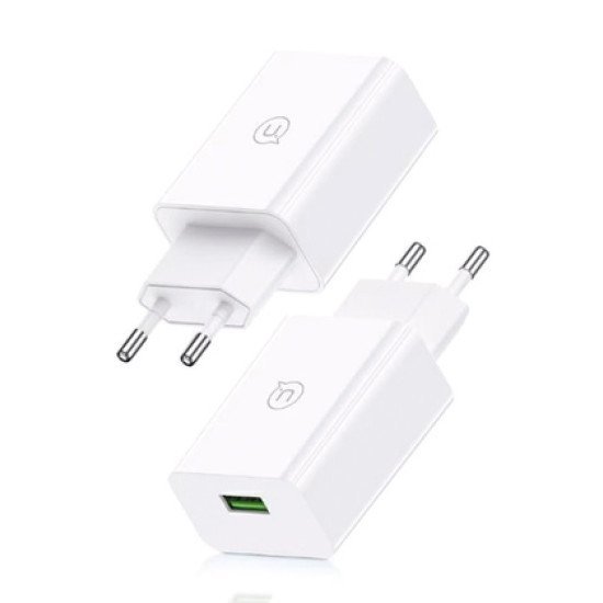 Usams Φορτιστής Τοίχου Scxltz01 Με Καλώδιο Micro Usb, Usb, 18W, Λευκός Usams Φορτιστής Τοίχου Scxltz01 Με Καλώδιο Micro Usb, Usb, 18W, Λευκός
