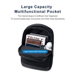 Arctic Hunter Τσάντα Crossbody Xb00678, 2.4L, Μαύρη