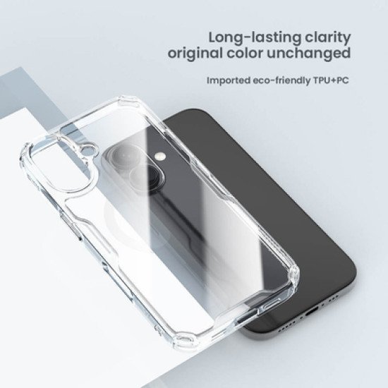 Nillkin Θήκη Nature Tpu Pro Για Iphone 16, Διάφανη-Μπλε Nillkin Θήκη Nature Tpu Pro Για Iphone 16, Διάφανη-Μπλε