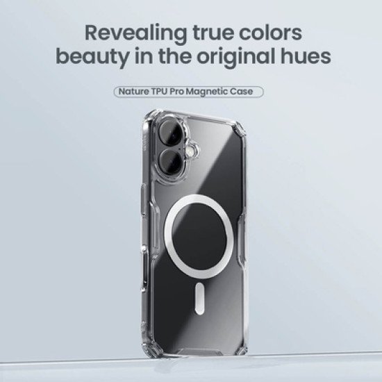 Nillkin Θήκη Nature Tpu Pro Magnetic Για Iphone 16, Διάφανη-Μπλε Nillkin Θήκη Nature Tpu Pro Magnetic Για Iphone 16, Διάφανη-Μπλε