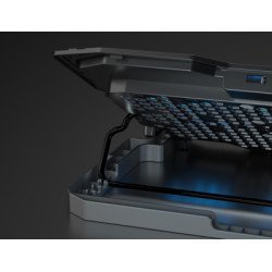 Powertech Βάση & Ψύξη Laptop Pt-1346, Έως 15.6", 2X 125Mm Led Fan, Μαύρη