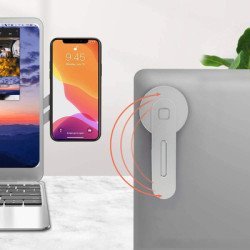 Powertech Βάση Για Smartphone Pt-1352, Μαγνητική, Ασημί