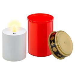 Goobay Led Φωτιστικό Κερί Αφιέρωσης 74366, 2400K, Ip44, Κόκκινο